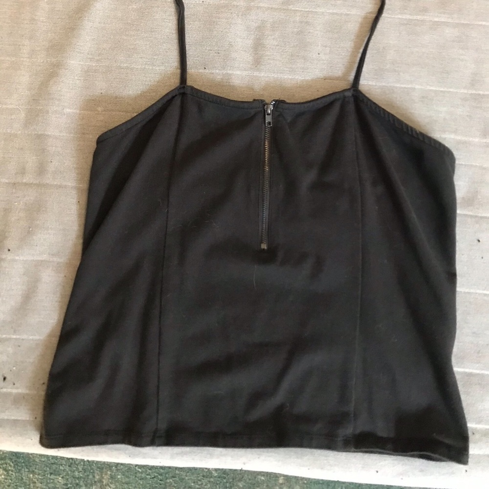 “Kimchi Blue” Black Hem Tie Halter Top